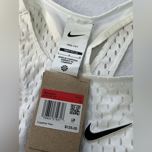 Nike Women's Mesh White Coverup LARGE NWT - Picture 16 of 16